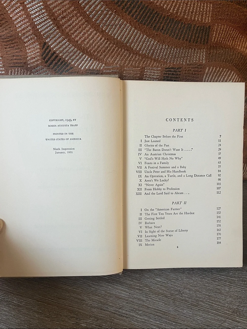 The Story of the Trapp Family Singers Hardcover by Maria Augusta Trapp 1949